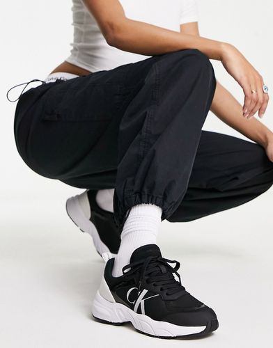 Sneakers da tennis rétro nere con logo a monogramma - Calvin Klein Jeans - Modalova