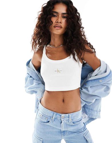 Top a brassière a coste - Calvin Klein Jeans - Modalova