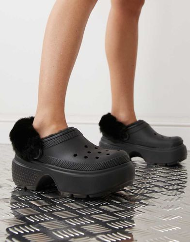 Stomp - Zoccoli unisex foderati neri - Crocs - Modalova