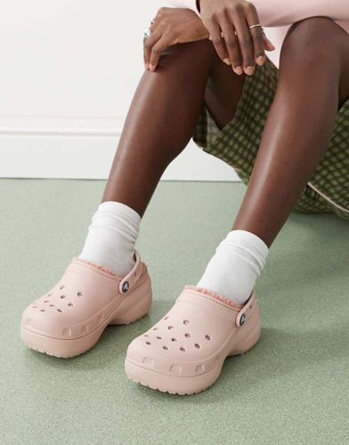 Zoccoli classici argilla foderati con plateau - Crocs - Modalova