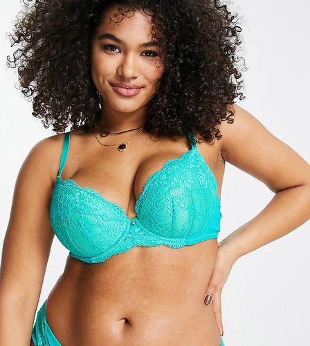 Curve - Reggiseno seducente con scollo profondo in pizzo di misto nylon - MGREEN - Ann Summers - Modalova