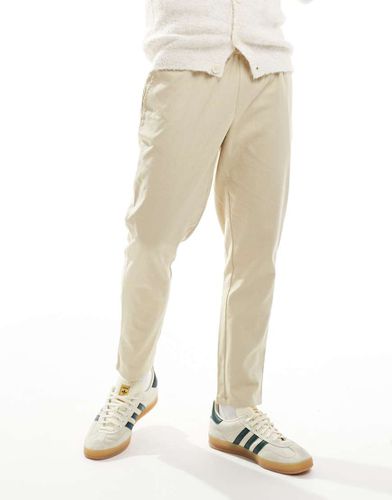 Pantaloni affusolati in misto lino beige - Another Influence - Modalova