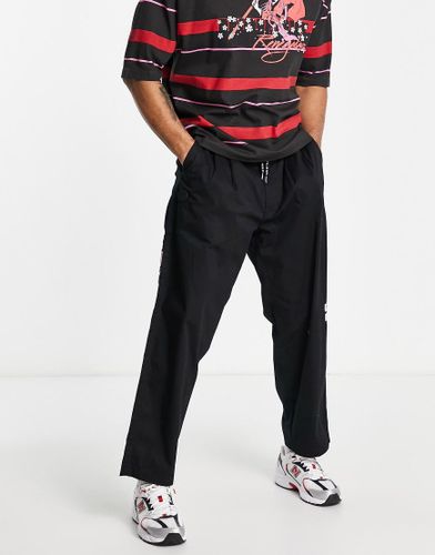 AAPE By A Bathing Ape - Pantaloni in twill neri - AAPE BY A BATHING APE® - Modalova