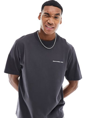 Microscale Trend - T-shirt color antracite con logo - Abercrombie & Fitch - Modalova