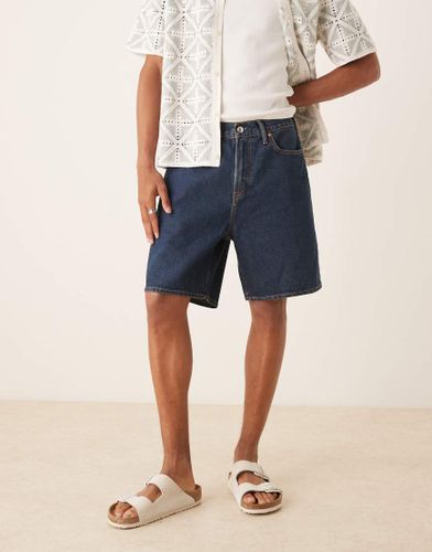 Short ample en jean - Indigo - Abercrombie & Fitch - Modalova