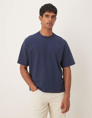 T-shirt crop top à manches courtes en tissu épais de qualité supérieure - Abercrombie & Fitch - Modalova