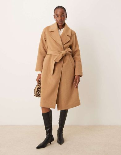 Trench cammello con cintura - Abercrombie & Fitch - Modalova