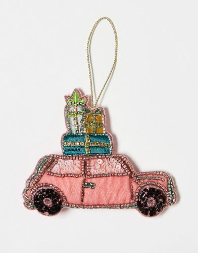 Decorazione natalizia a forma di macchina con regali con ricami - Accessorize - Modalova