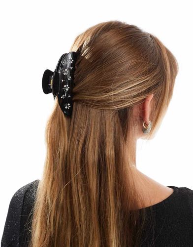 Pinza per capelli nera con decorazione - Accessorize - Modalova