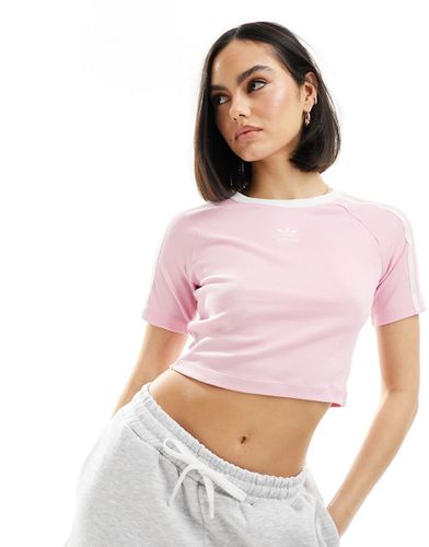 T-shirt mini pastello con 3 strisce - adidas Originals - Modalova