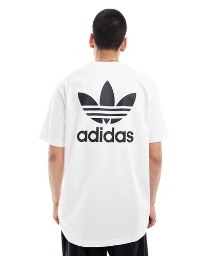 T-shirt con trifoglio bianca - adidas Originals - Modalova