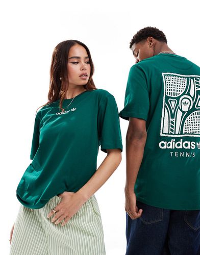 Tennis - T-shirt unisex con grafica stampata sul retro - adidas Originals - Modalova