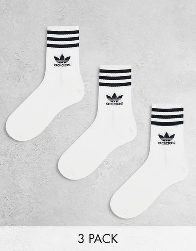 Confezione da 3 paia di calzini alla caviglia bianchi - adidas Originals - Modalova