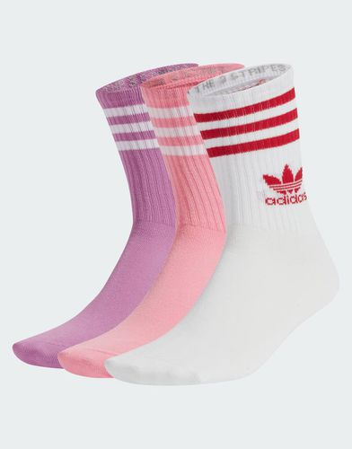 Confezione da 3 paia di calzini taglio medio - adidas Originals - Modalova