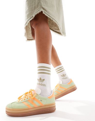 Gazelle Bold - Sneakers menta e arancione con suola platform - adidas Originals - Modalova