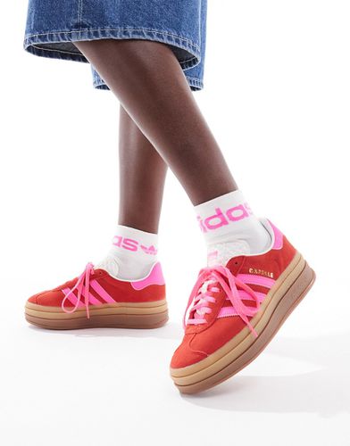 Gazelle Bold - Sneakers rosse e rosa con suola platform - adidas Originals - Modalova