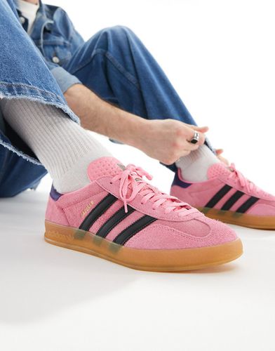 Gazelle Indoor - Sneakers rosa e nere con suola in gomma - adidas Originals - Modalova