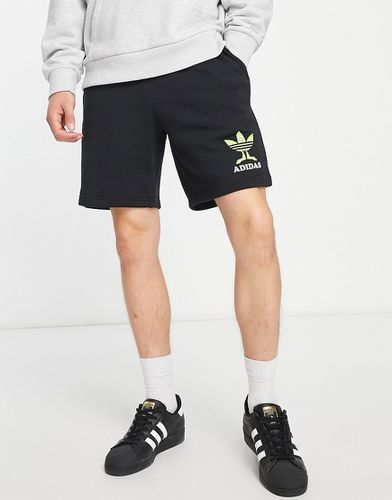 Pantaloncini neri con logo a trifoglio - adidas Originals - Modalova