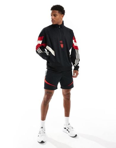 Adidas Football - Manchester United Originals - Felpa nera con zip corta - adidas performance - Modalova