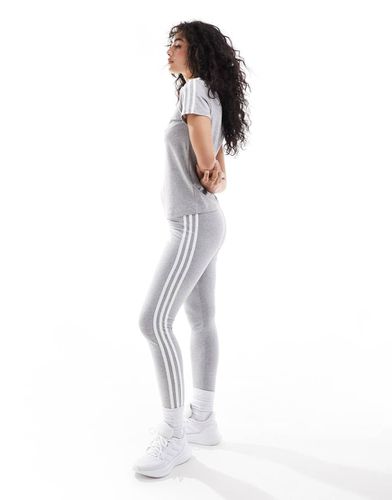 Essential - Leggings grigi con 3 strisce - adidas performance - Modalova