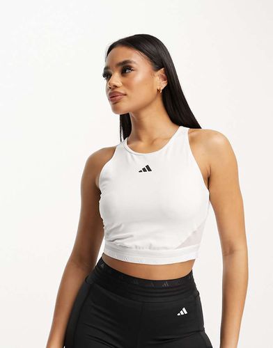 Adidas - Training Hyperglam - Crop top con 3 strisce - adidas performance - Modalova