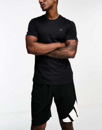 Adidas - Training HIIT - T-shirt nera con 3 strisce tono su tono - adidas performance - Modalova