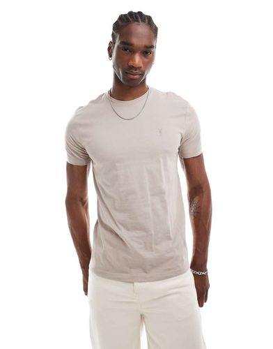 Brace - T-shirt beige in cotone pettinato - AllSaints - Modalova