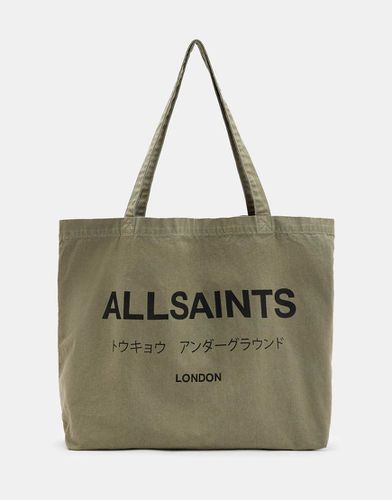 Underground - Borsa shopping kaki - AllSaints - Modalova