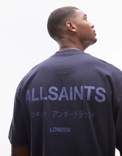 Underground - T-shirt oversize metallizzato - AllSaints - Modalova