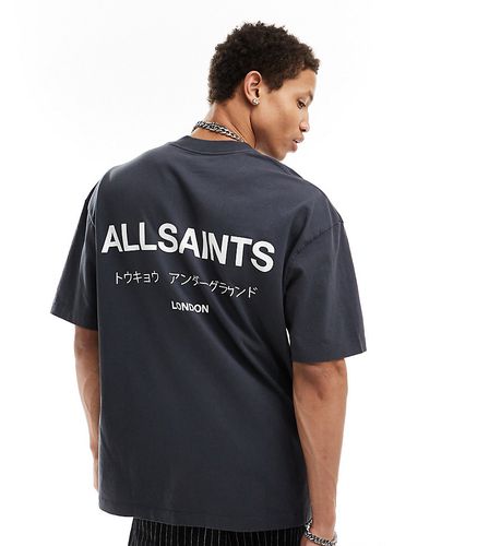 Underground - T-shirt oversize notte - In esclusiva per ASOS - AllSaints - Modalova