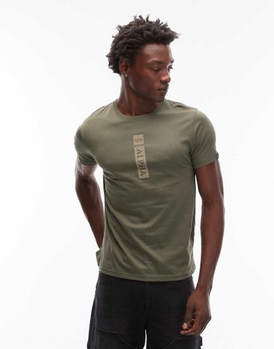 T-shirt avec logo ton sur ton - Alpha Industries - Modalova