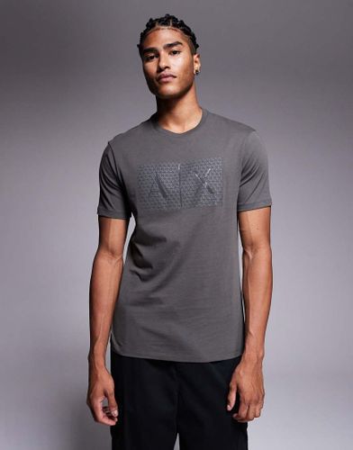 T-shirt manches courtes avec logo centré - Armani Exchange - Modalova
