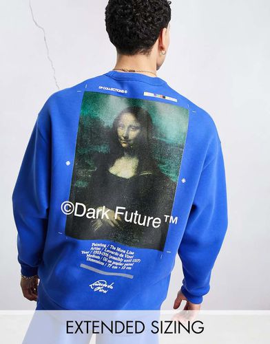 ASOS - Dark Future x Monna Lisa - Felpa oversize con logo e stampa sul retro in coordinato - ASOS DESIGN - Modalova