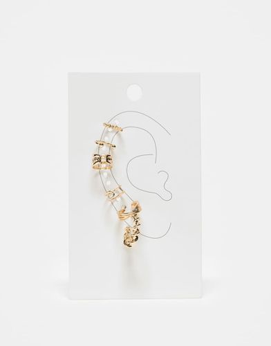 Confezione da 6 orecchini ear cuff singoli e a cerchio color - ASOS DESIGN - Modalova