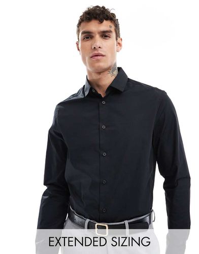 Camicia vestibilità classica nera - ASOS DESIGN - Modalova