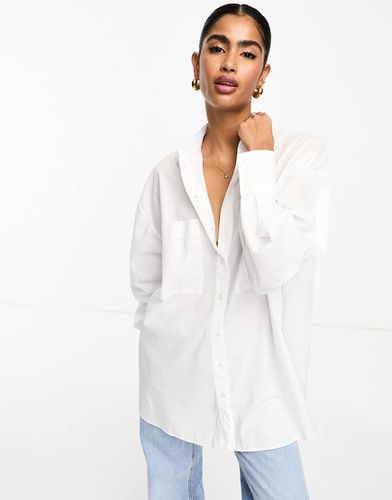 Camicia bianca oversize - ASOS DESIGN - Modalova