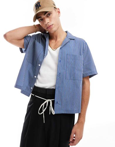 Camicia comoda squadrata a righe con tasche sul davanti - ASOS DESIGN - Modalova