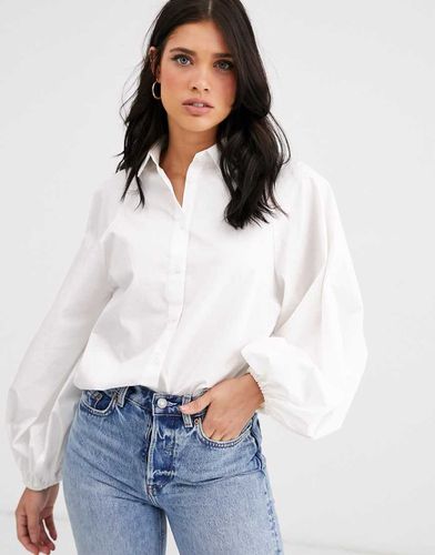 Camicia con maniche lunghe voluminose in cotone - ASOS DESIGN - Modalova