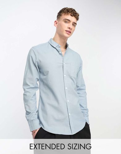 Camicia Oxford slim polvere - ASOS DESIGN - Modalova