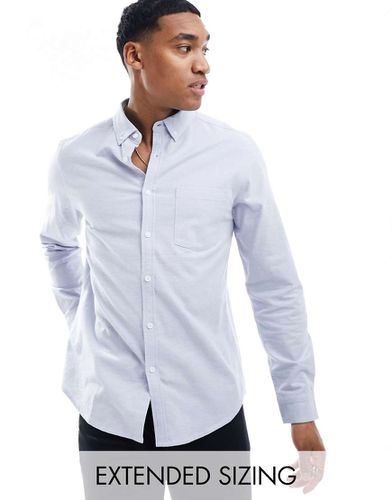 Camicia Oxford slim fit con filato tinto - ASOS DESIGN - Modalova