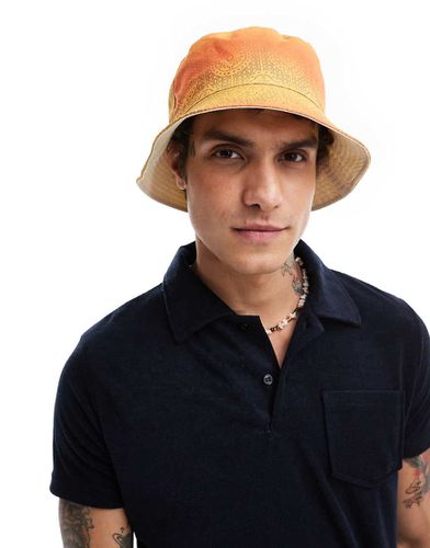 Cappello da pescatore double-face écru e con stampa sfumata - ASOS DESIGN - Modalova