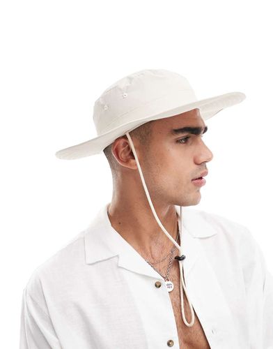 Cappello da pescatore stile safari écru - ASOS DESIGN - Modalova