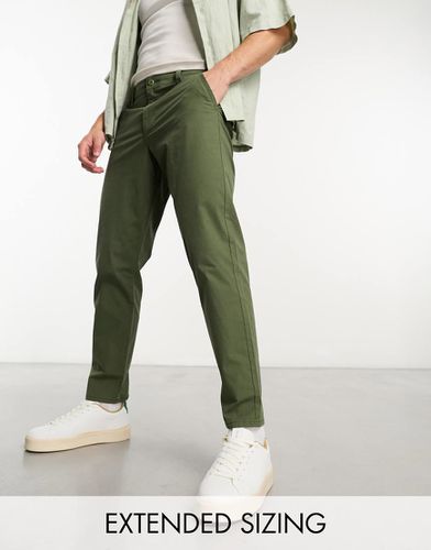 Chino rigidi classici oliva - ASOS DESIGN - Modalova