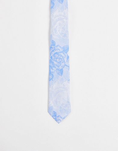 Cravatta slim a fiori oversize - ASOS DESIGN - Modalova