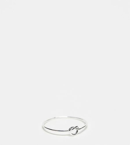 ASOS DESIGN Curve - Anello in sterling con nodo - ASOS Curve - Modalova