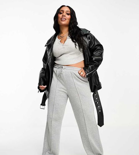 ASOS DESIGN Curve - Giacca biker oversize lunga in pelle sintetica nera - ASOS Curve - Modalova