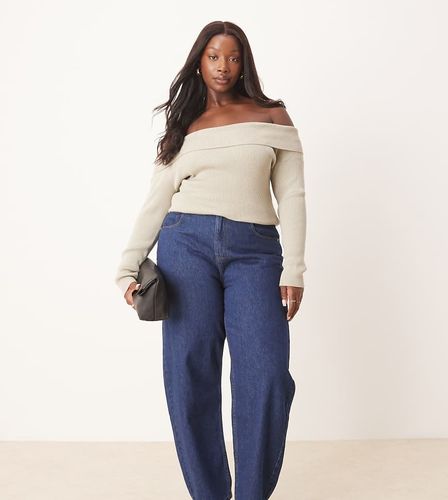 ASOS DESIGN Curve - Jean ample - Indigo - Asos Curve - Modalova