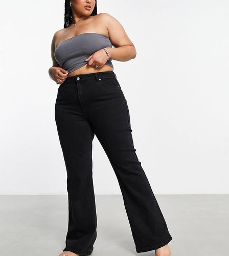 ASOS DESIGN Curve - Jean évasé à taille mi-haute - délavé - Asos Curve - Modalova