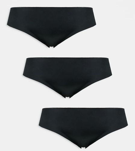 ASOS DESIGN Curve - Lot de 3 culottes brésiliennes anti-démarcations avec dentelle - Asos Curve - Modalova
