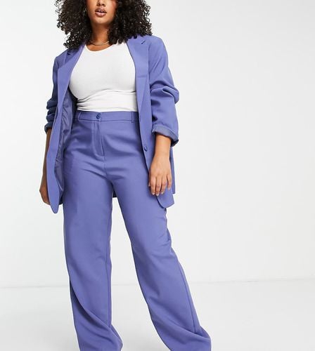 ASOS DESIGN Curve - Mix and Match - Pantaloni da abito dritti indaco - ASOS Curve - Modalova